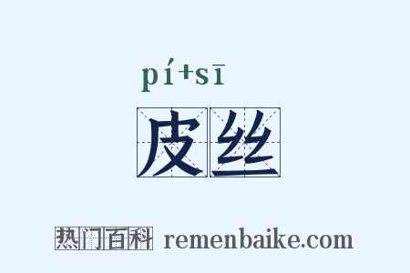 皮丝是什么意思的图片